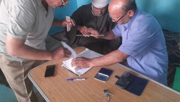 جانب من المساعدات