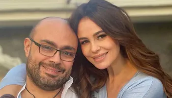 كارول سماحة برفقة زوجها الراحل وليد مصطفى 