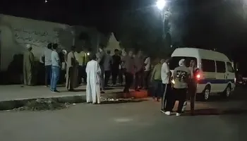 جانب من الجنازة. 