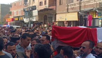 تشييع جثمان اللواء حازم مشعل