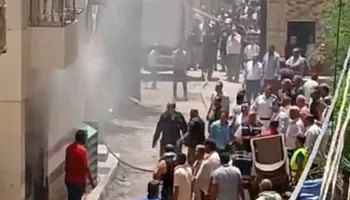 جانب من الحريق 