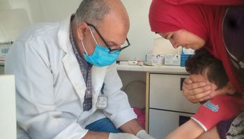 جانب من القافلة الطبية 