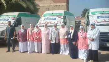 جانب من القافلة الطبية 