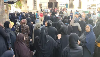 جانب من جنازة طالبة علوم الزقازيق 