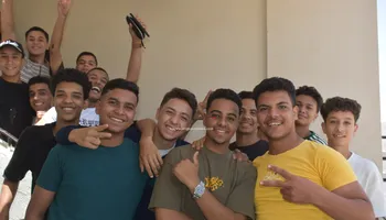 فرحة الطلاب بختام الامتحانات 
