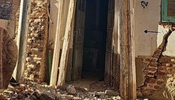 جانب من المنازل المتضررة 