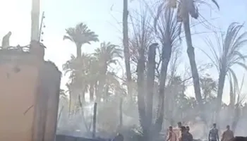 جانب من الحريق 