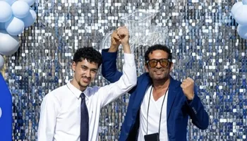 عمرو سعد وابنه 