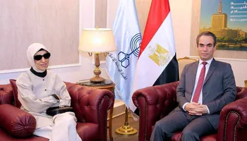 أحمد المسلماني وهدى نجيب محفوظ