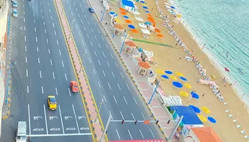 أعمال التخطيط الأرضي بكورنيش الإسكندرية