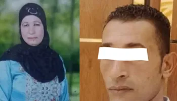المتهم ووالدتة 