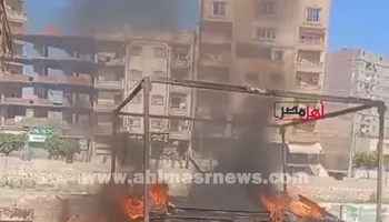 جانب من الحريق