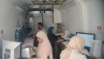 جانب من القافلة الطبية 