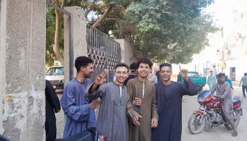 جانب من فرحة الطلاب