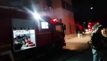 حريق نقابة العمال بالمنوفية 