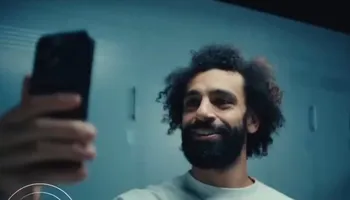 صلاح بالذكاء الاصطناعي خلال إعلان فودافون الجيل الخامس 