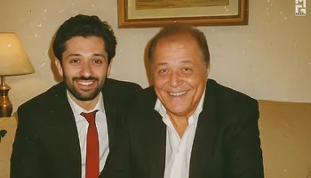 كريم محمود عبد العزيز ووالده 