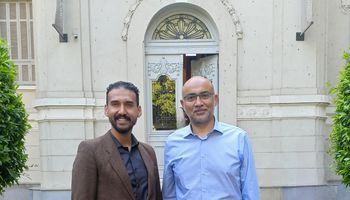 م. محمد عكاشة بصحبة الزميل وائل الطوخي 