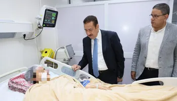 محافظ المنوفية يزور المصابين 