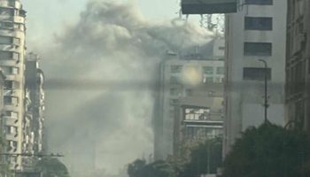 حريق سنترال رمسيس