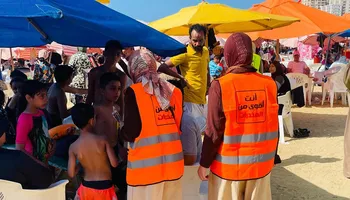 حملة "أنت أقوى من المخدرات" بشواطئ الإسكندرية