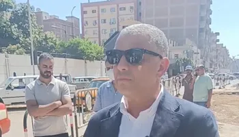 محافظ الإسماعيلية يتواجد بموقع انفجار خط مياة بحي ثالث 