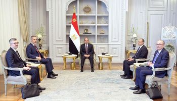 السيسي ووزير خارجية تركيا