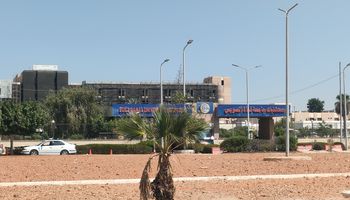 حريق مستشفي جامعة قناة السويس  