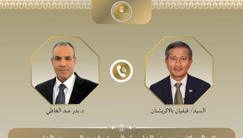 وزير الخارجية ونظيره السنغافوري