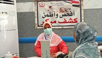 جانب من القافلة الطبية 