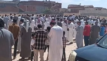 جنازة الشاب المقتول في ليبيا 
