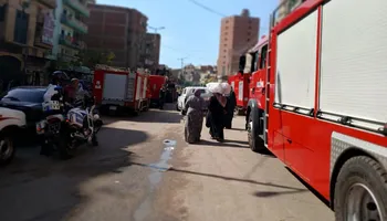 حريق مصبغة بالمحلة الكبرى