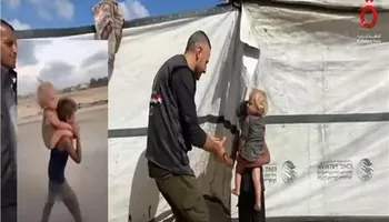 طفلي طريق رشيد بغزة