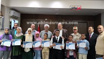 اثناء تكريم الفائزين 