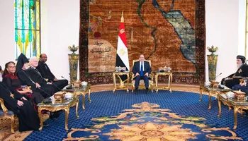 الرئيس السيسي ووفد الكنائس 