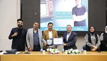 الفنان عمرو رمزي في الأكاديمية العربية للفنون