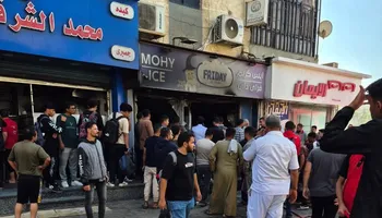 جانب من الحريق