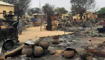 جانب من الدمار في مدينة الفاشر