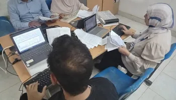 جانب من القافلة الطبية 