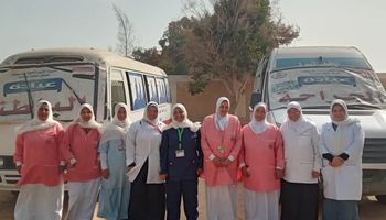 جانب من القافلة الطبية 