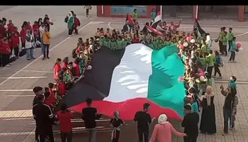 علم فلسطين يزين بورسعيد