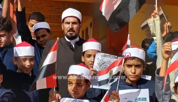 طلاب معهد خاطر الإعدادي ببيلا في كفر الشيخ يحتفلون بذكرى نصر أكتوبر 