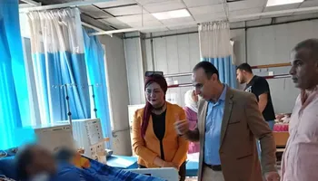 مصابين سيارة عمال ببنى سويف 
