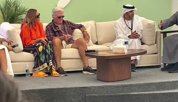 يسرا وحسين فهمي من مهرجان الجونة 