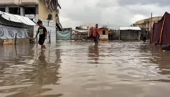 الأمطار في غزة 