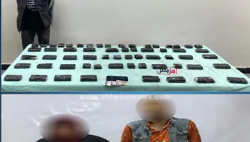 المتهمين والمضبوطات 