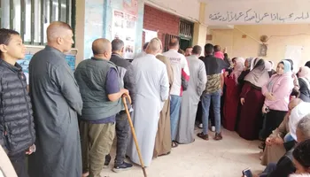 جانب من الإقبال على الانتخابات 