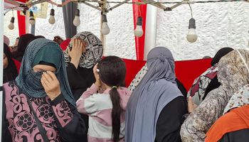 جانب من تجمع النساء في الانتخابات