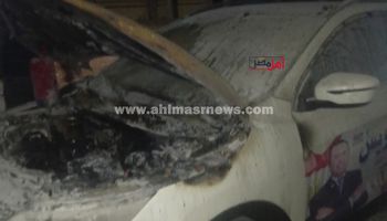 جانب من آثار الحريق 