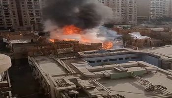 حريق استديو مصر